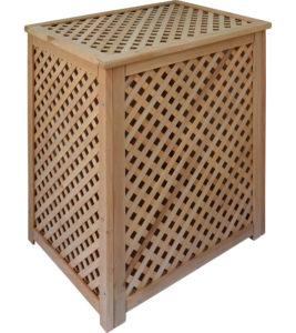 Variants of processing of wooden lattice boxes No coating